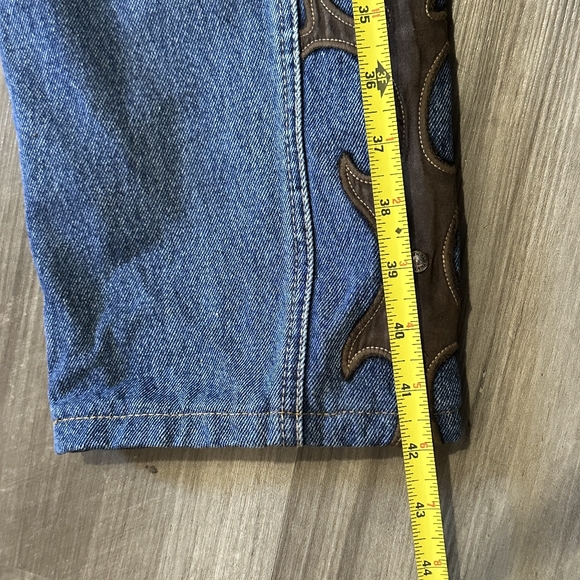 Rare Vintage Lawman Western Studded High Rise Relaxed Fit Size 9/10 - Picture 8 of 11